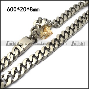 Stainless steel mens necklaces 